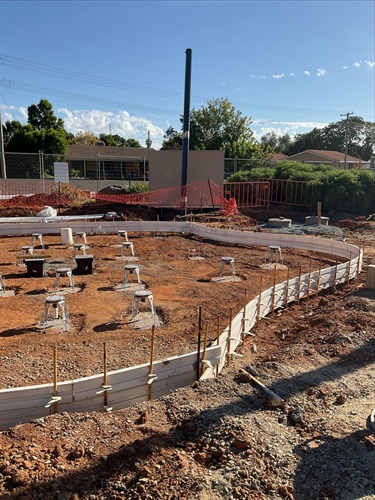 Kelly Reserve Water Play Space: March Construction