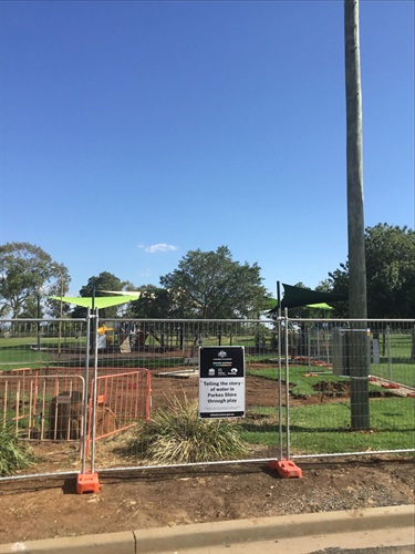 Kelly Reserve Water Play Space: March Construction